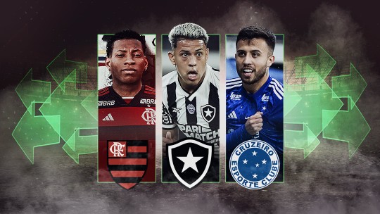 Botafogo, Cruzeiro e Flamengo lideram os gastos em 2ª janela com mais de R$ 1 bilhão em reforços